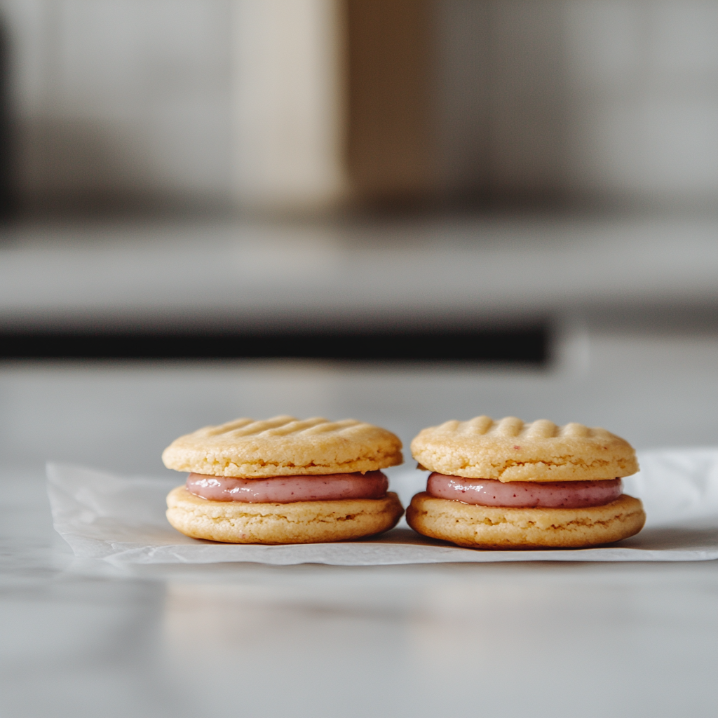 Raspberry Cream Sandwich Cookies (Gluten-Free & Vegan)